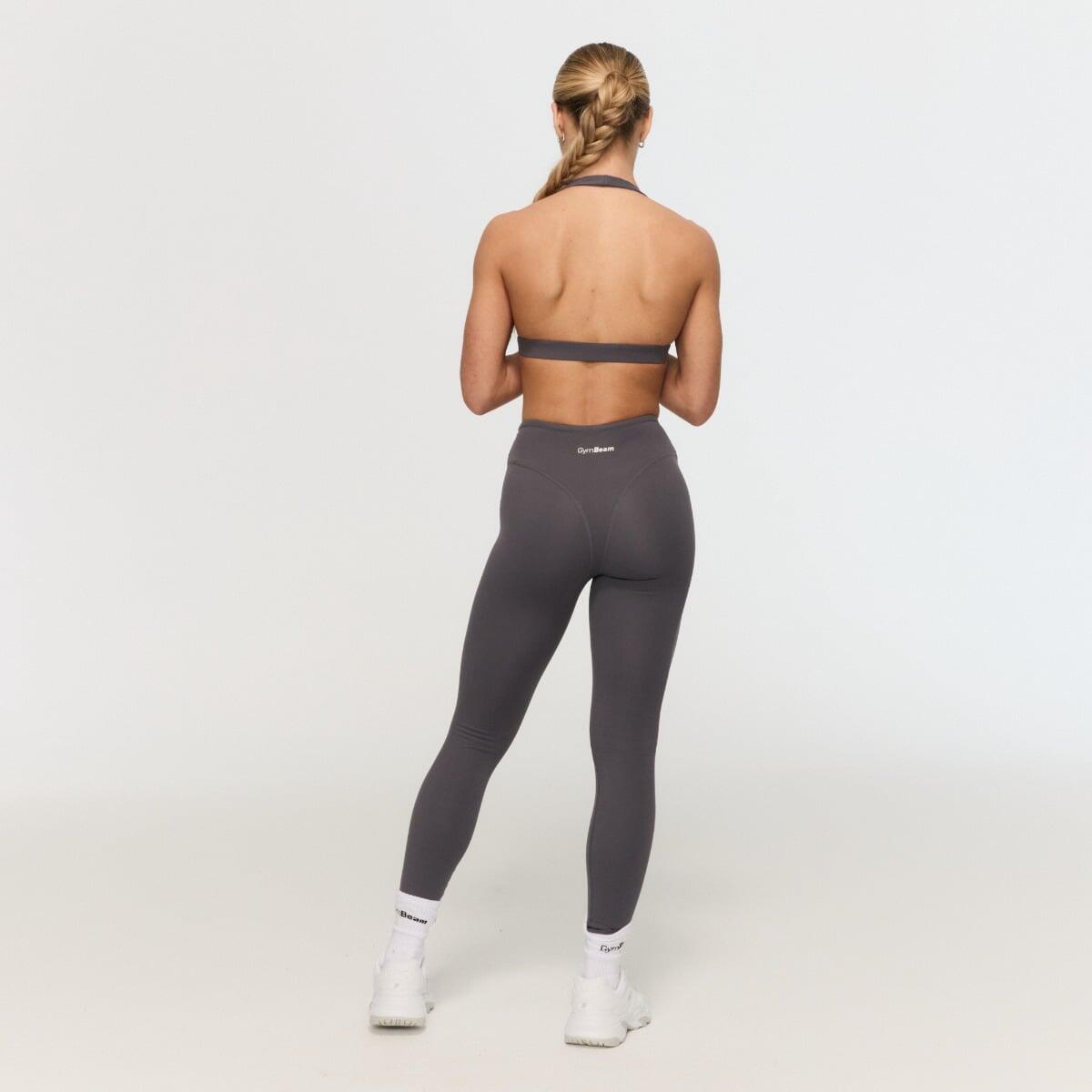 Legginsy damskie fitness z wysokim stanem szare Fierce 2/5