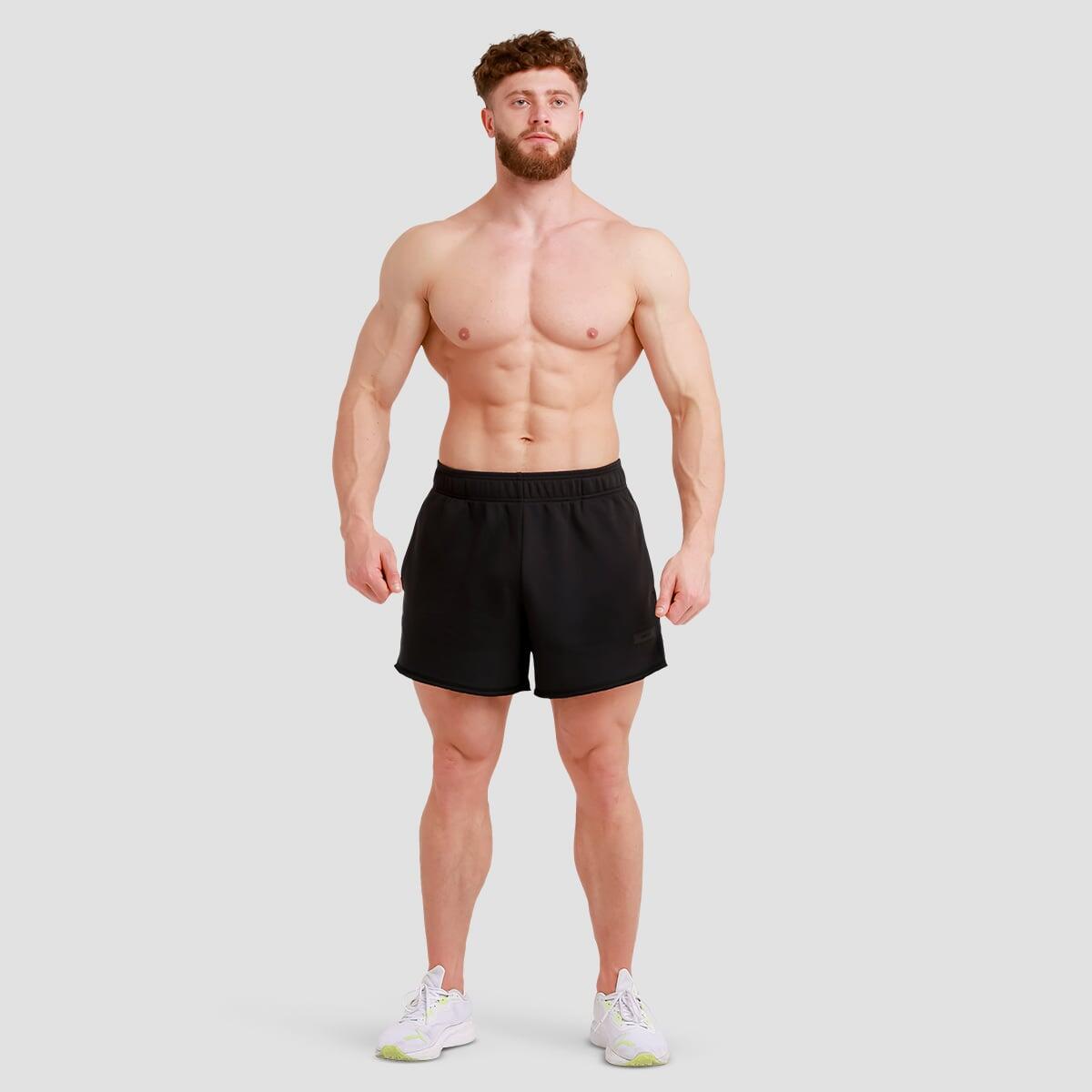 Spodenki męskie fitness luźne czarne Unity 5/7
