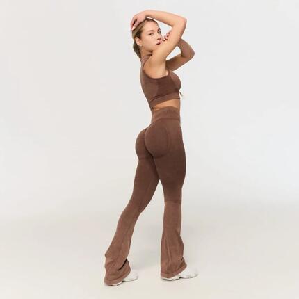 Legginsy damskie fitness bezszwowe flare Fierce