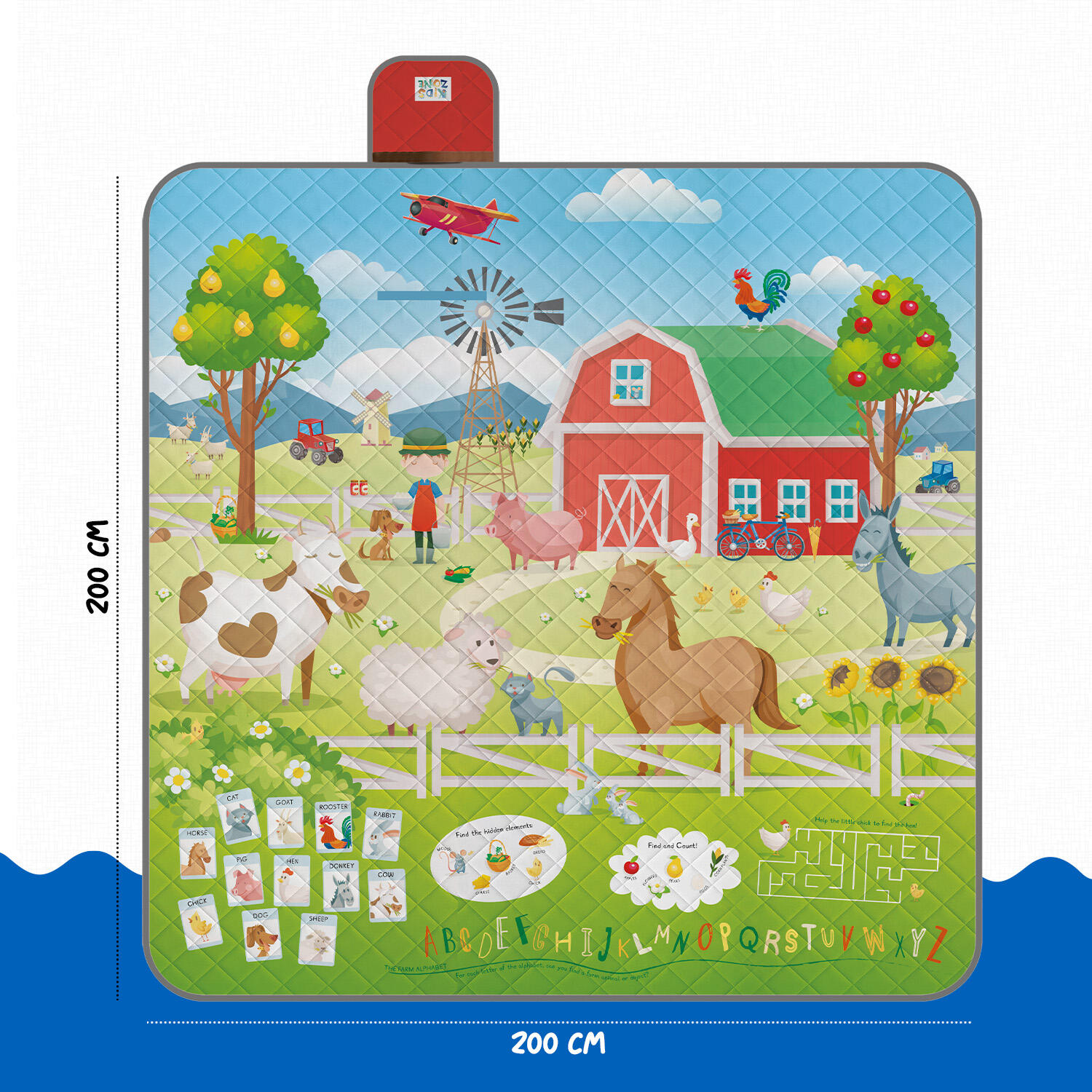 Telo Picnic Bambini Fattoria 3/7