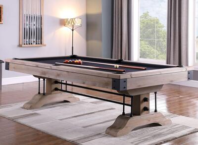 John west ironwood pooltafel met leisteen eiken 8ft