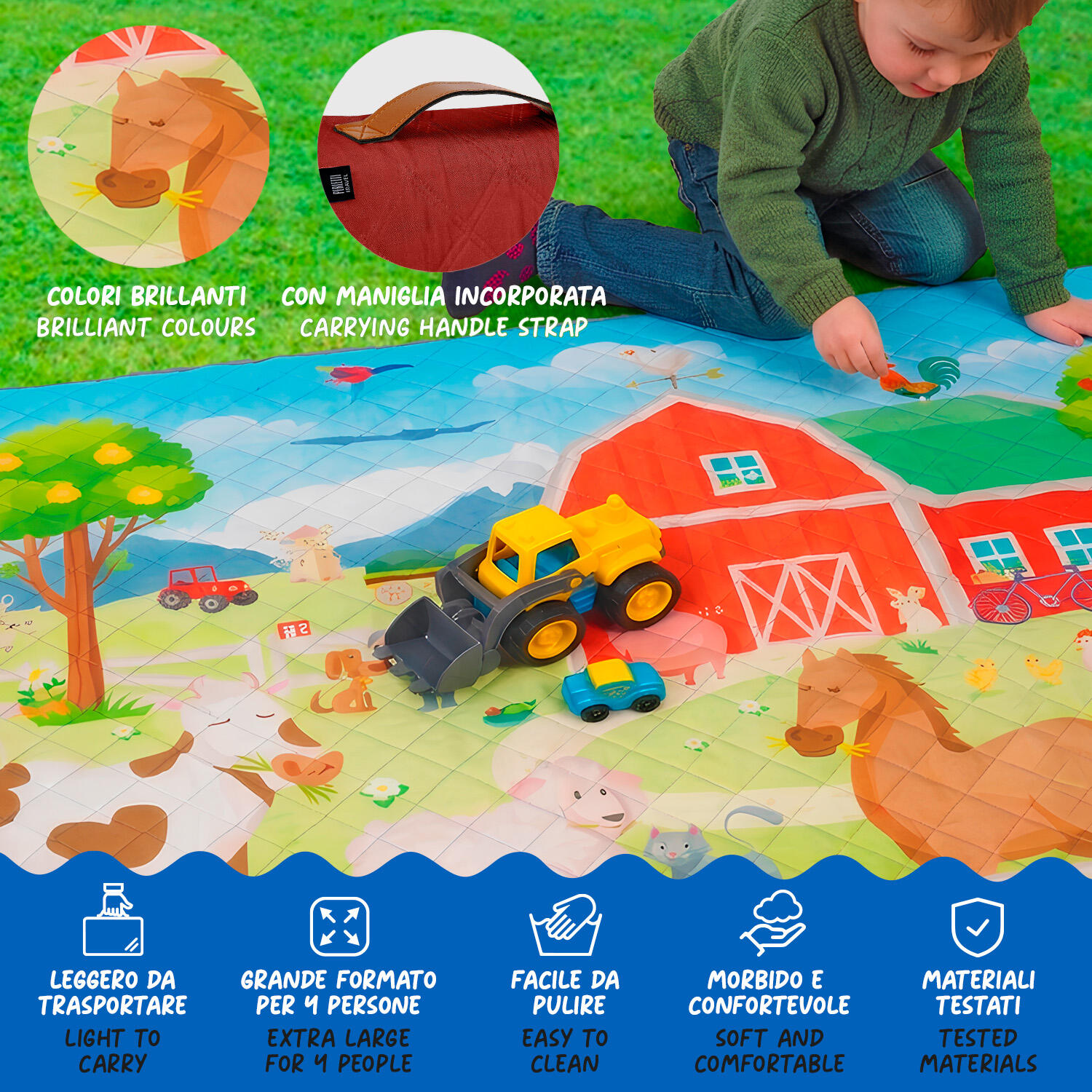 Telo Picnic Bambini Fattoria 5/7