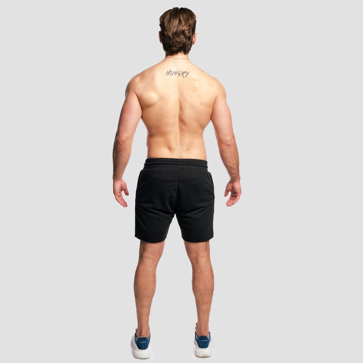 Pantaloncini uomo palestra pesanti neri Apex 5/7