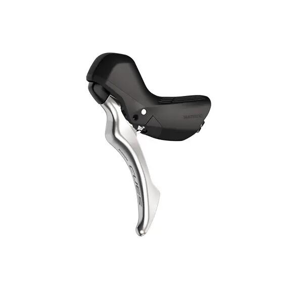 SHIMANO left hydraulic disc brake lever, silver/black