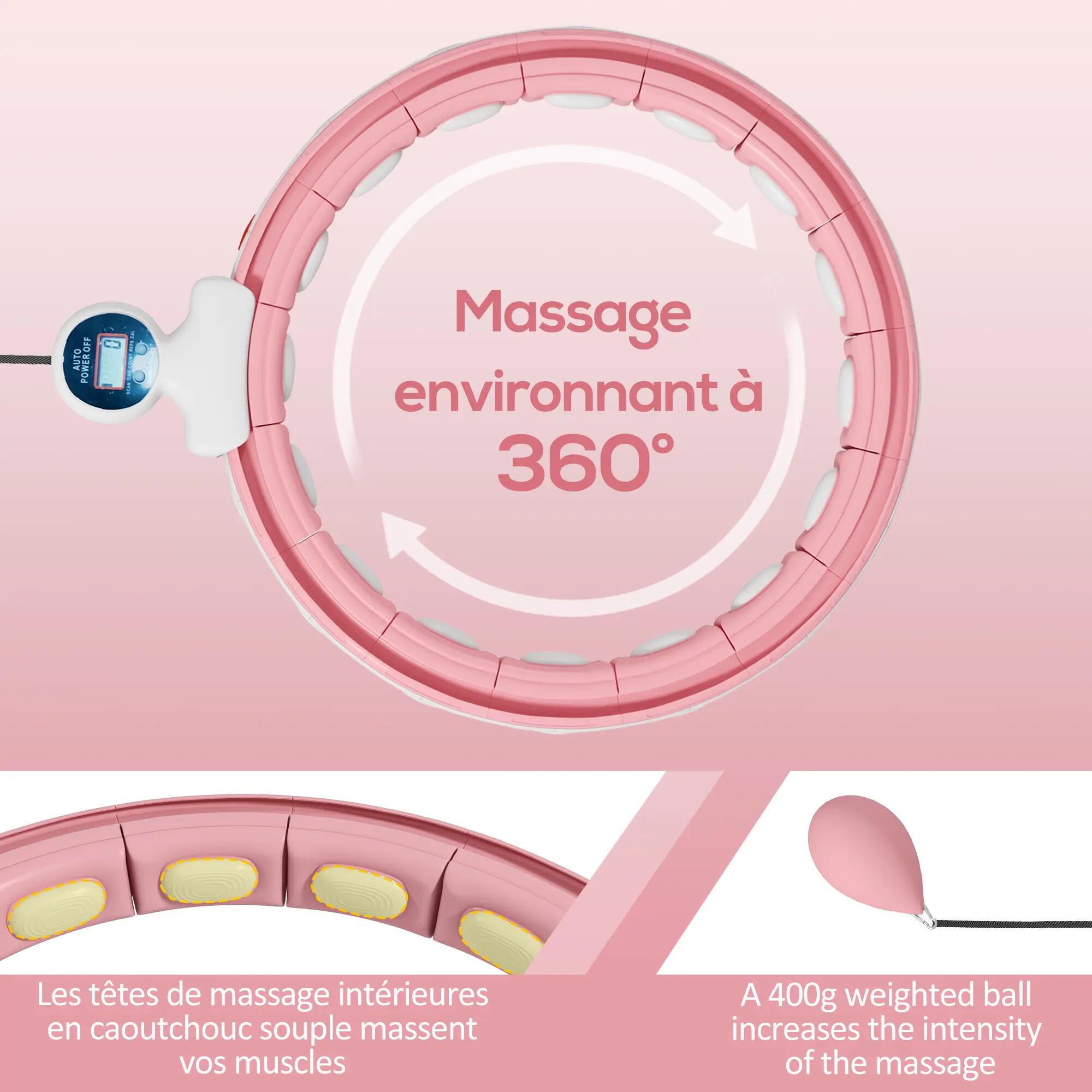 Cerceau hula hoop - fitness - picots, compteur 6/6