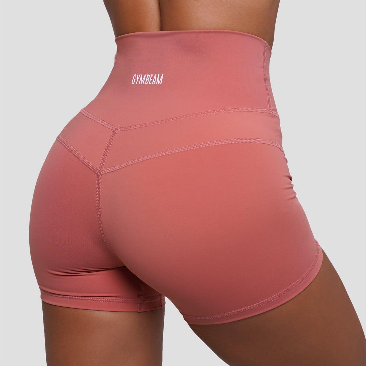 Pantaloncini donna fitness slim arancioni FIT 3/7