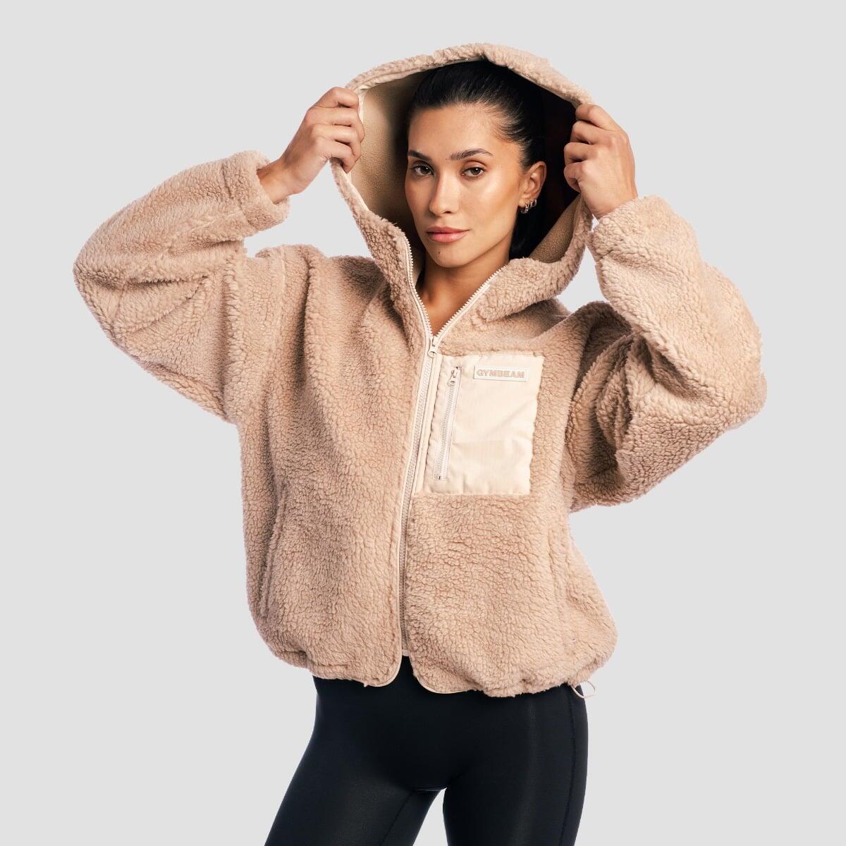 Dámská fleecová bunda s kapucí oversize Sherpa 4/7
