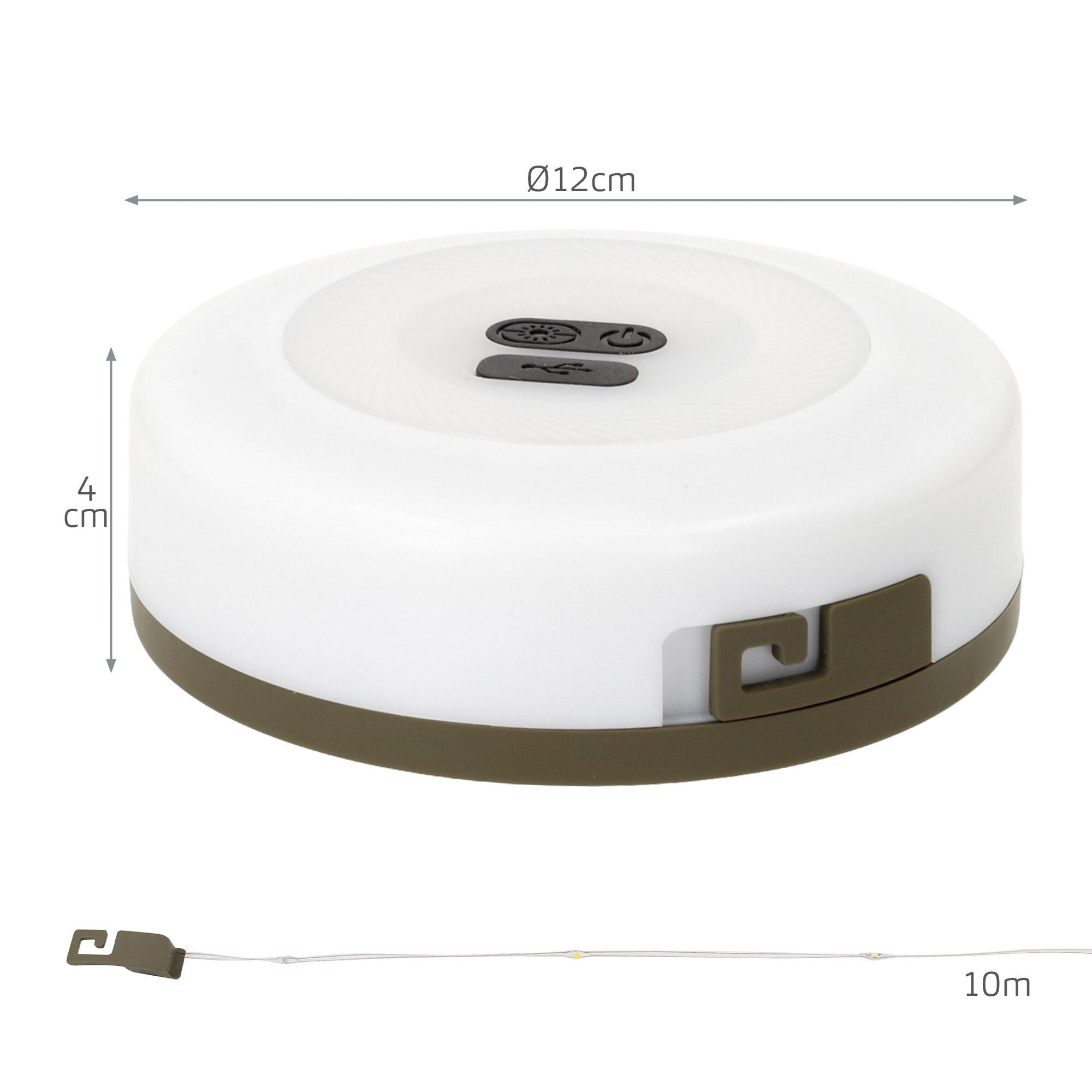 Aktive Lâmpada de acampamento LED e guirlanda de 10 metros com 200 lúmens 4/7