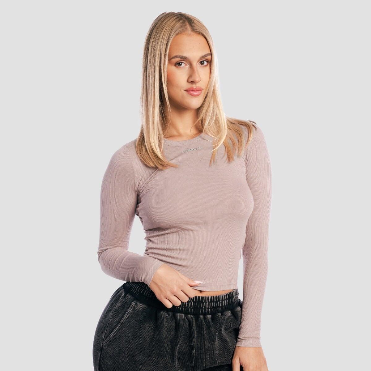 T-shirt donna palestra slim rosa Aura 3/7