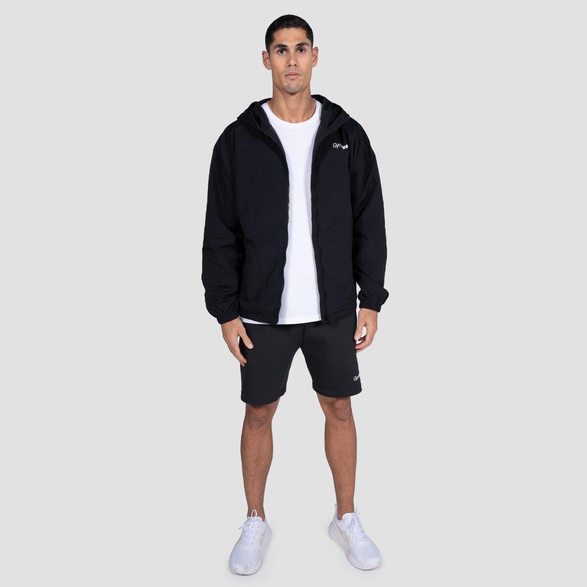 Giacca uomo con cappuccio nera Relay 4/7