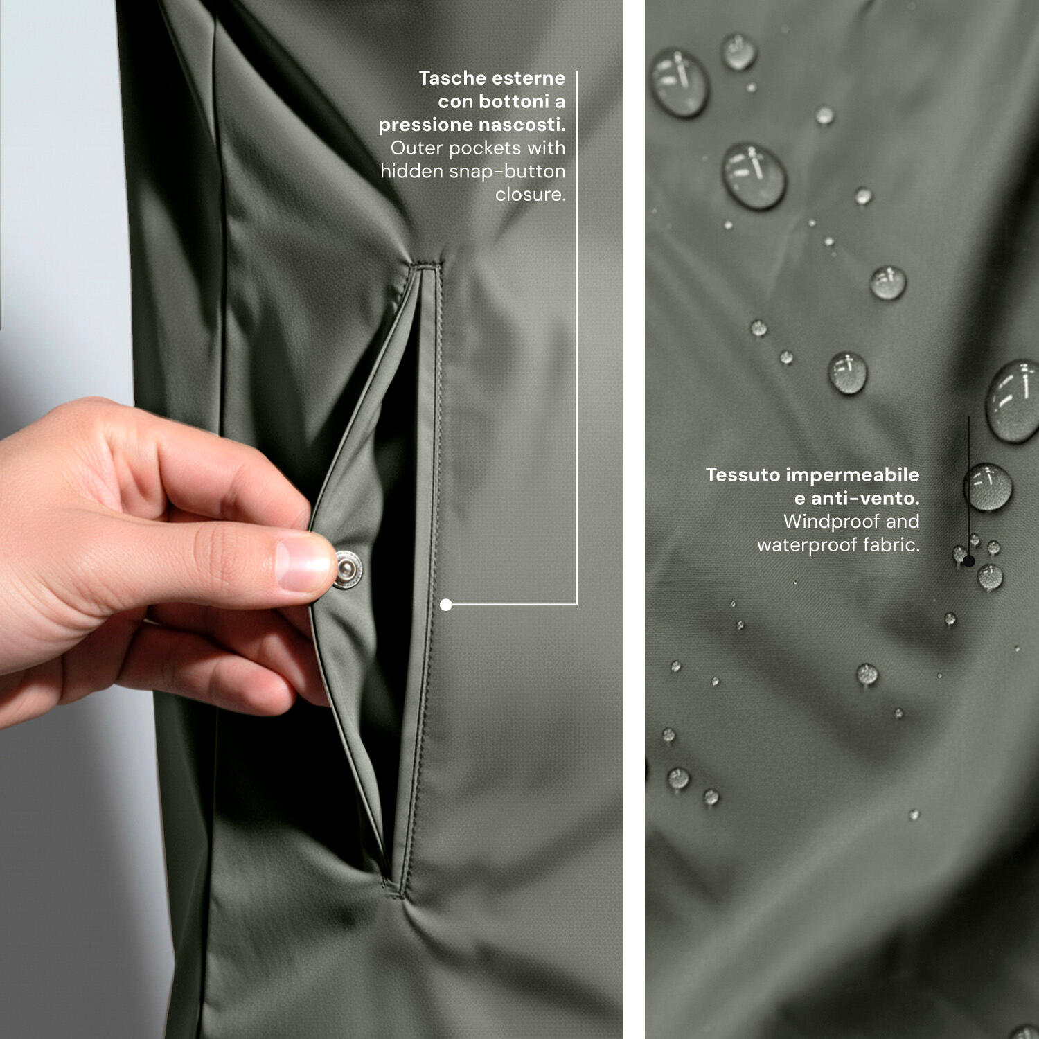 Giacca Overshirt Impermeabile Uomo 7/7