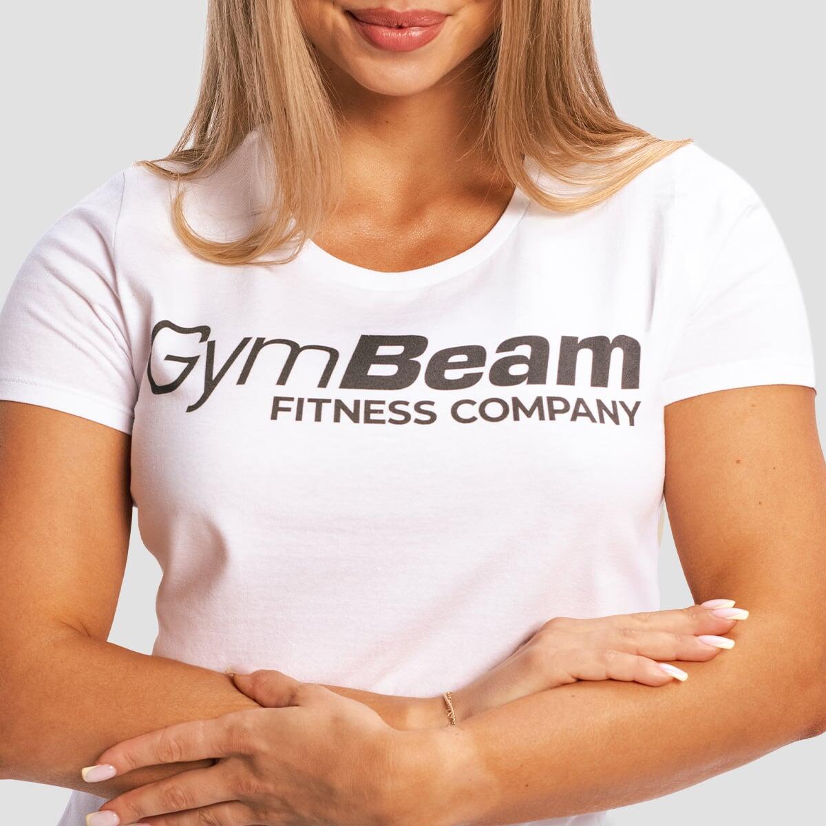 Koszulka damska fitness slim biała 2/7