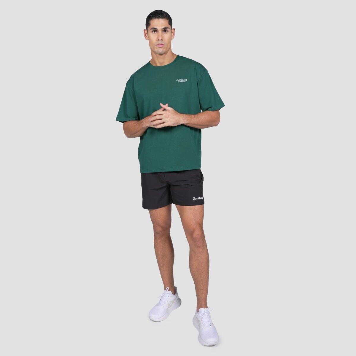 T-shirt uomo palestra oversize verde Lifting Heavy 4/7