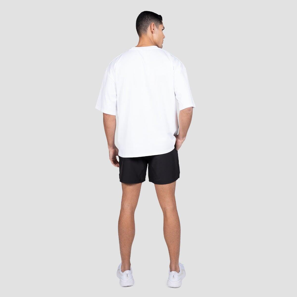 T-shirt uomo palestra oversize bianca Thrive 4/6