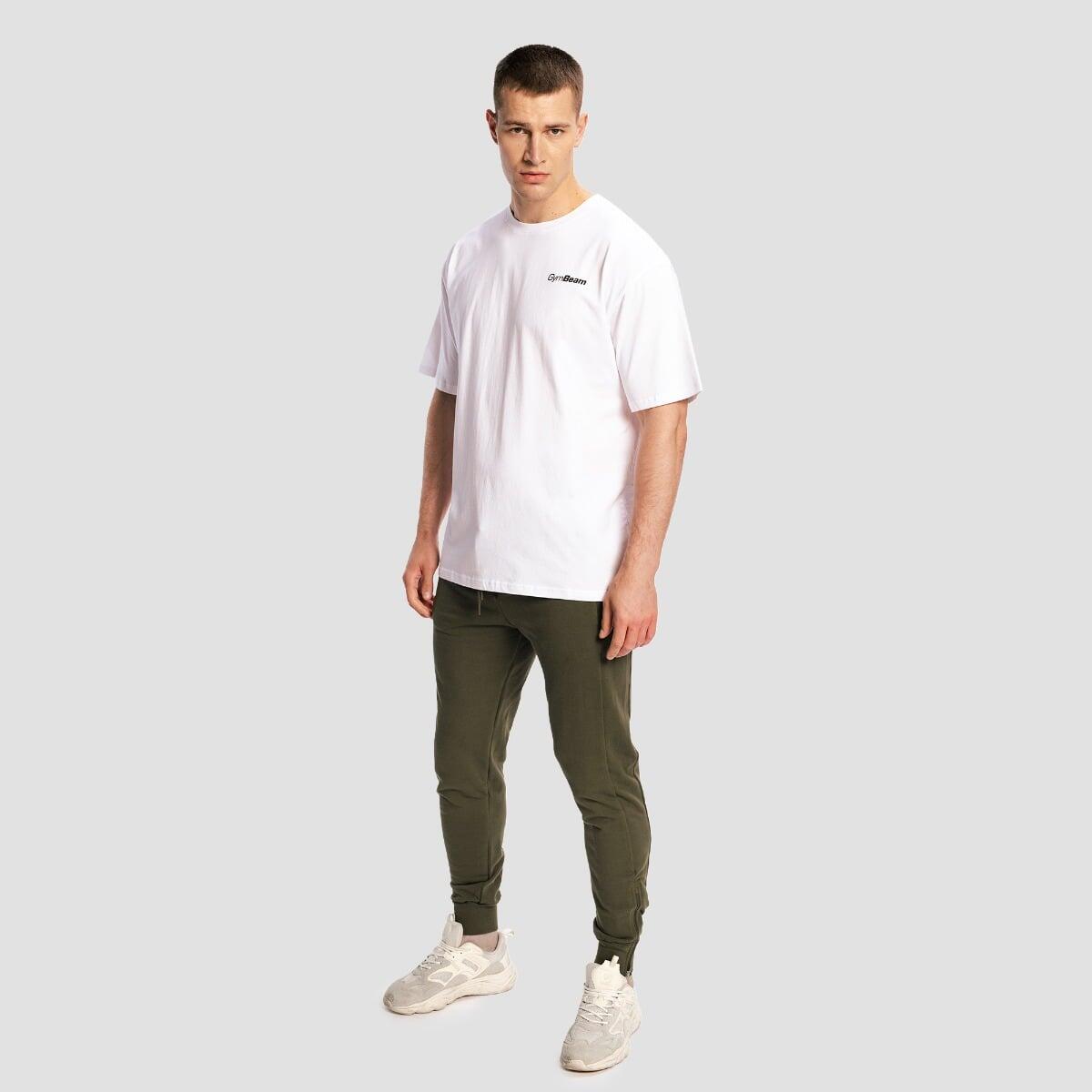 Koszulka męska fitness oversize biała Limitless 5/7
