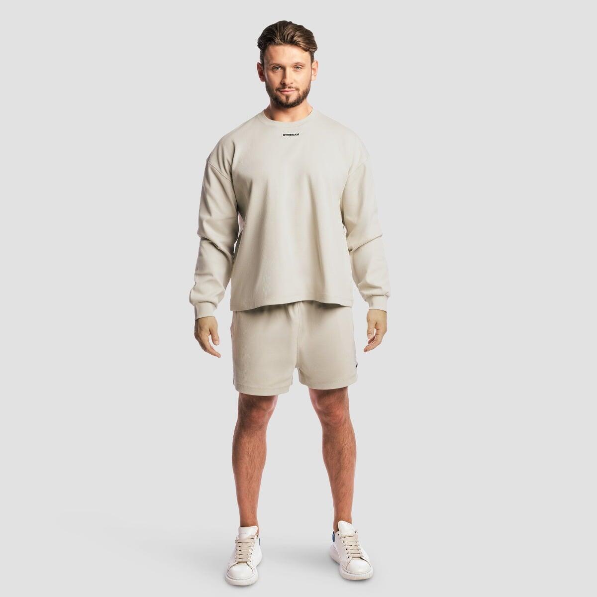 Bluza męska oversize bez kaptura szara Aura 5/7