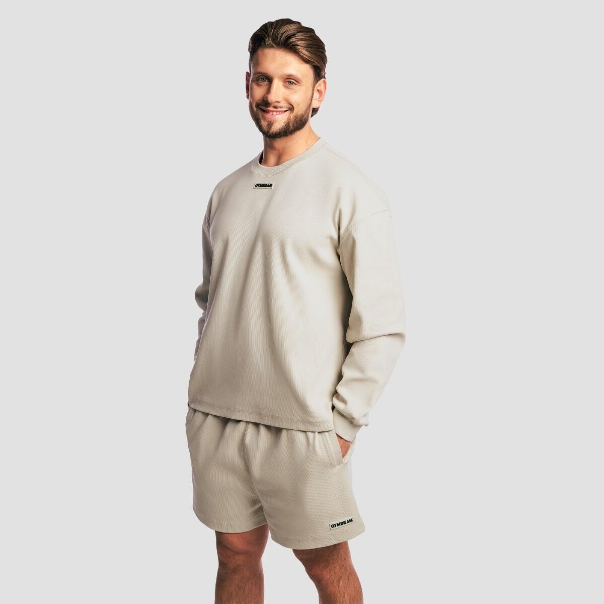Bluza męska oversize bez kaptura szara Aura 4/7