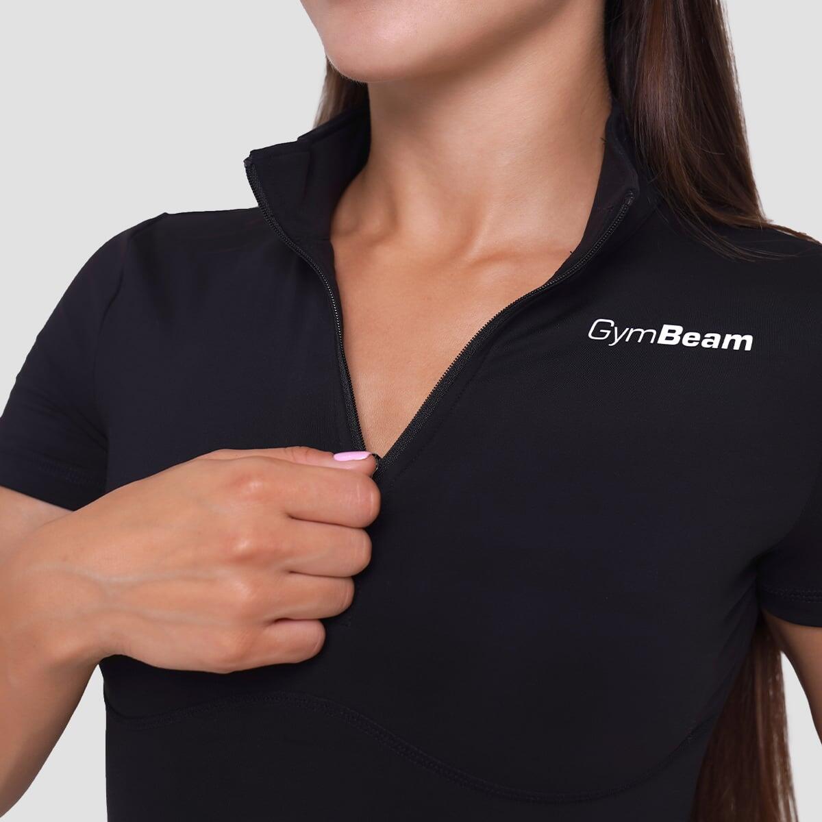 T-shirt donna palestra cropped nera Ignite 3/7