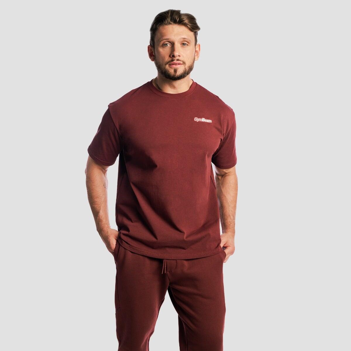 T-shirt uomo oversize rossa Zone 3/7