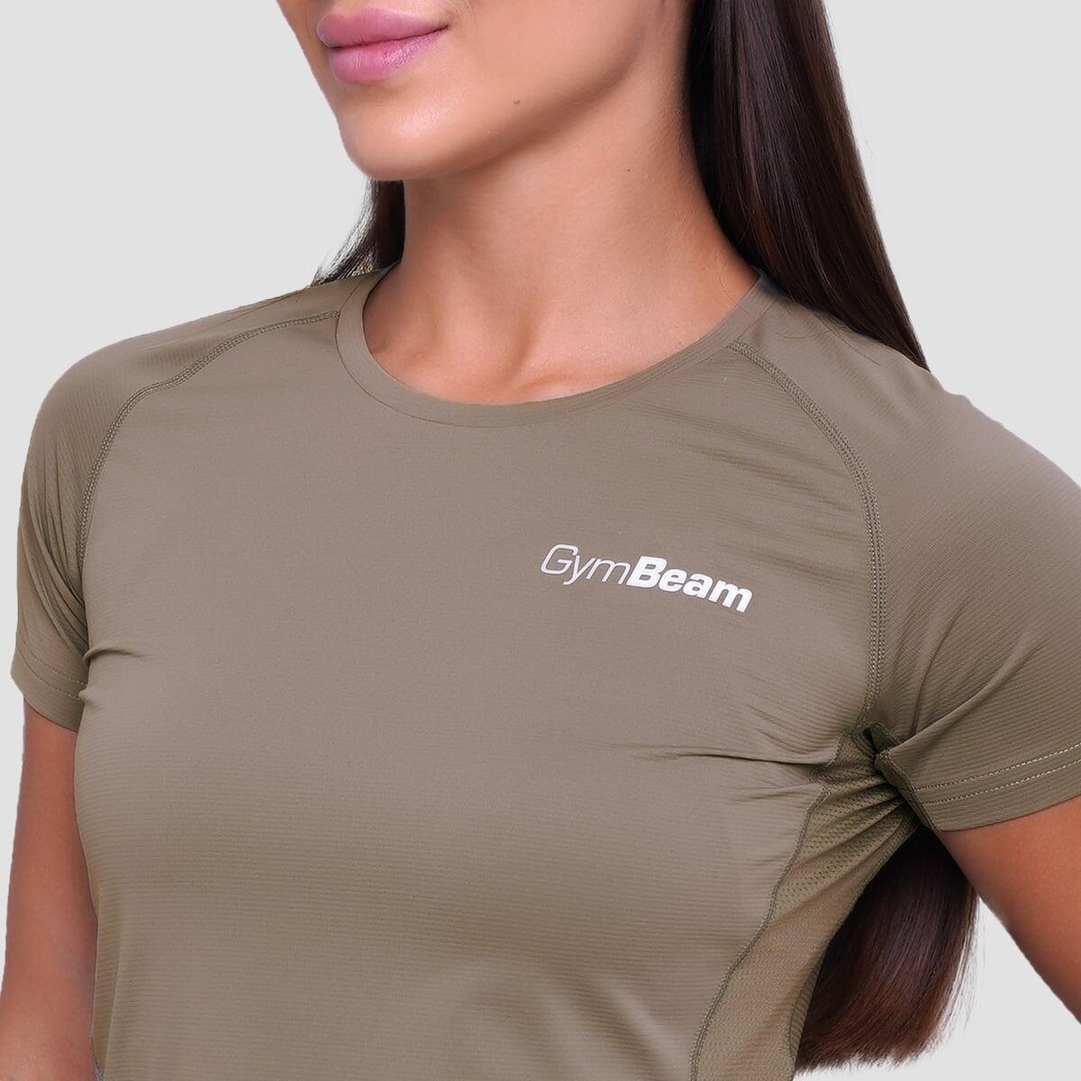 T-shirt donna running traspirante verde Pulse 2/7