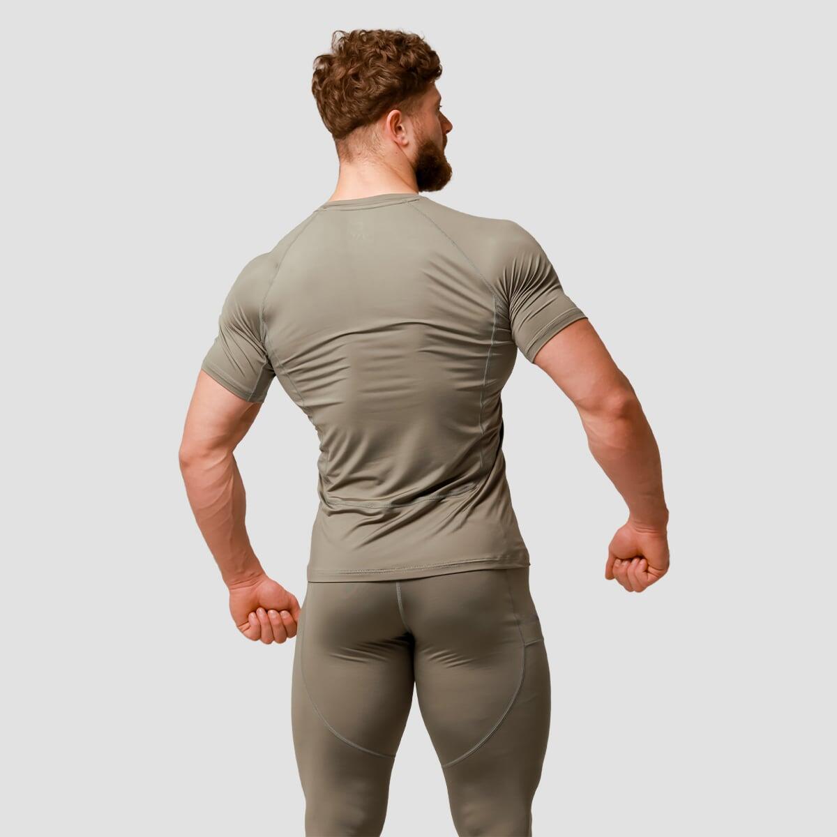 T-shirt uomo running slim traspirante verde Pulse 5/7