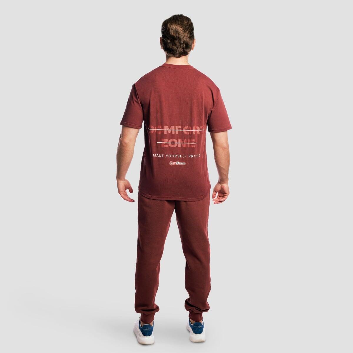 T-shirt uomo oversize rossa Zone 4/7