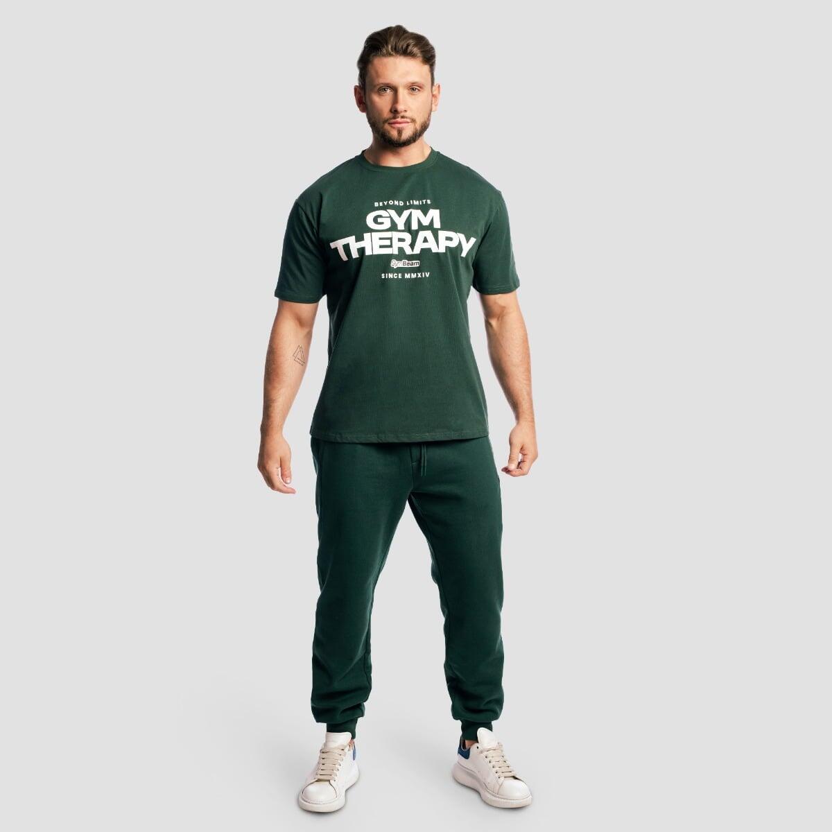 T-shirt uomo palestra oversize verde 5/7