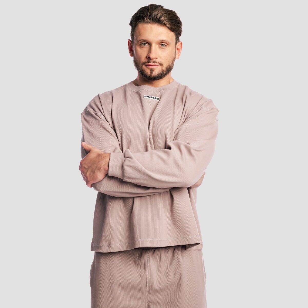 Felpa uomo oversize rosa Aura 4/7