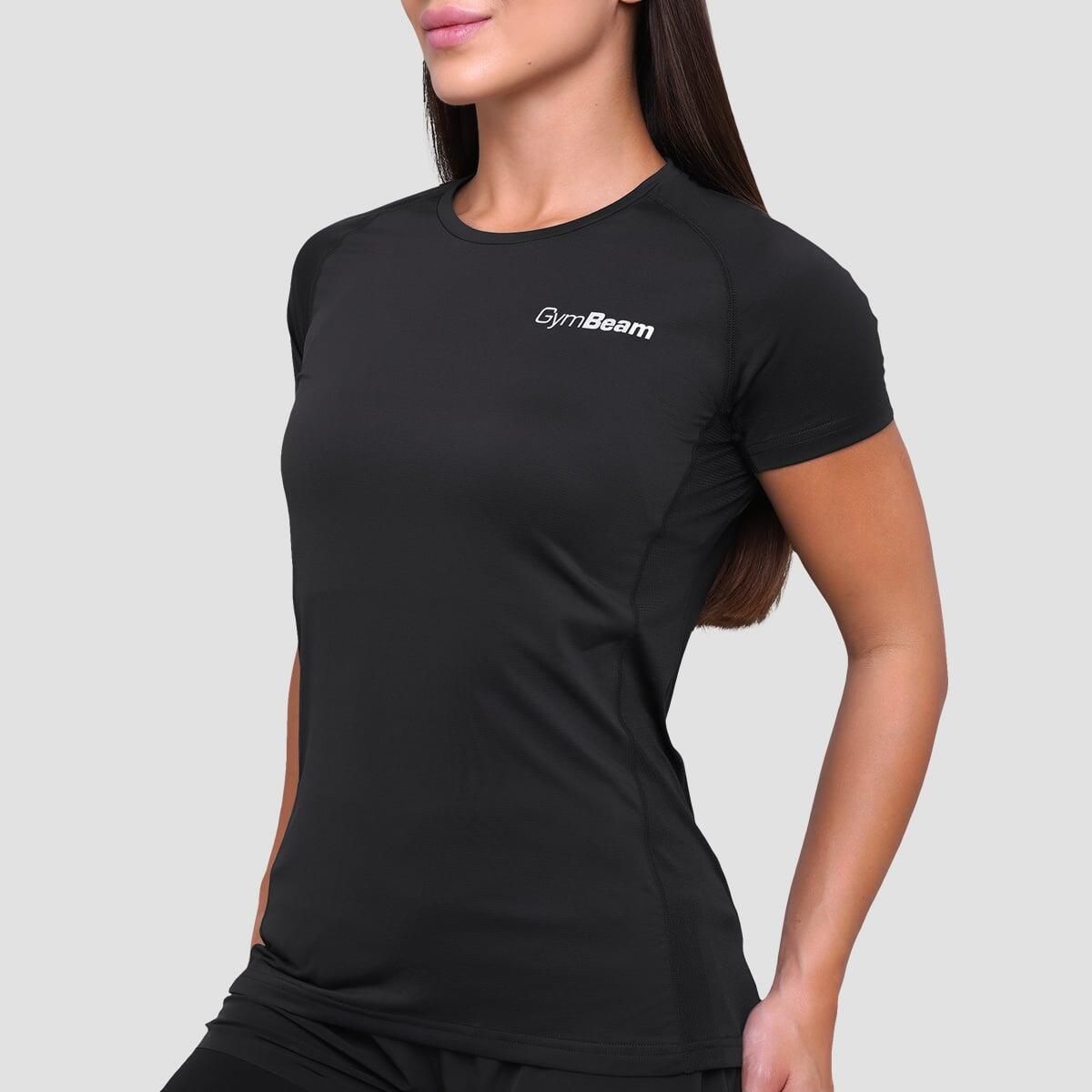 T-shirt donna running traspirante nera Pulse 2/7