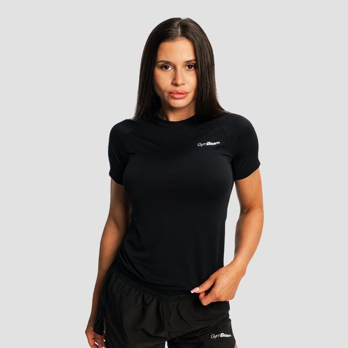 T-shirt donna running traspirante nera Pulse X 3/7