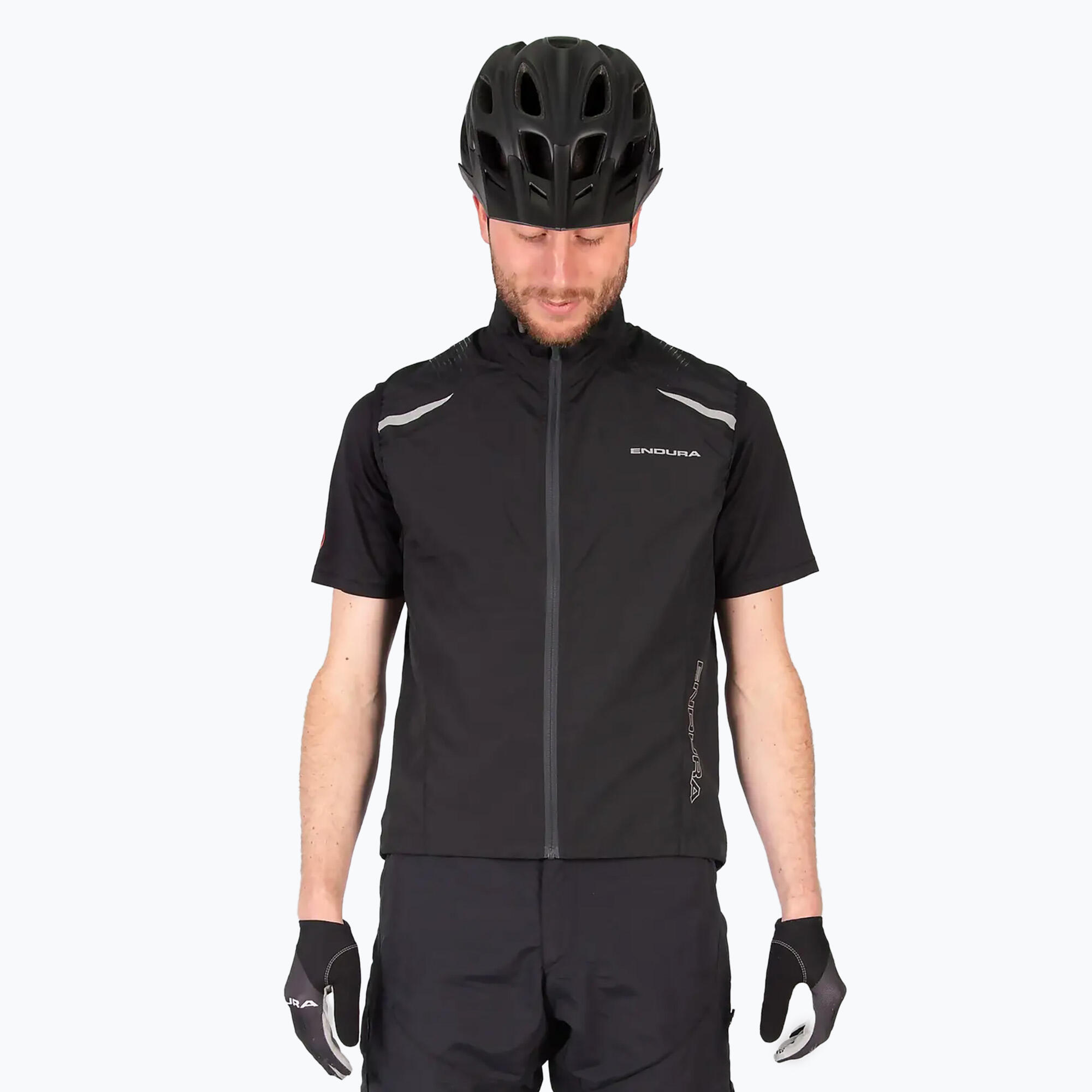 Giacca antivento Endura Hummvee senza maniche nera 3/7