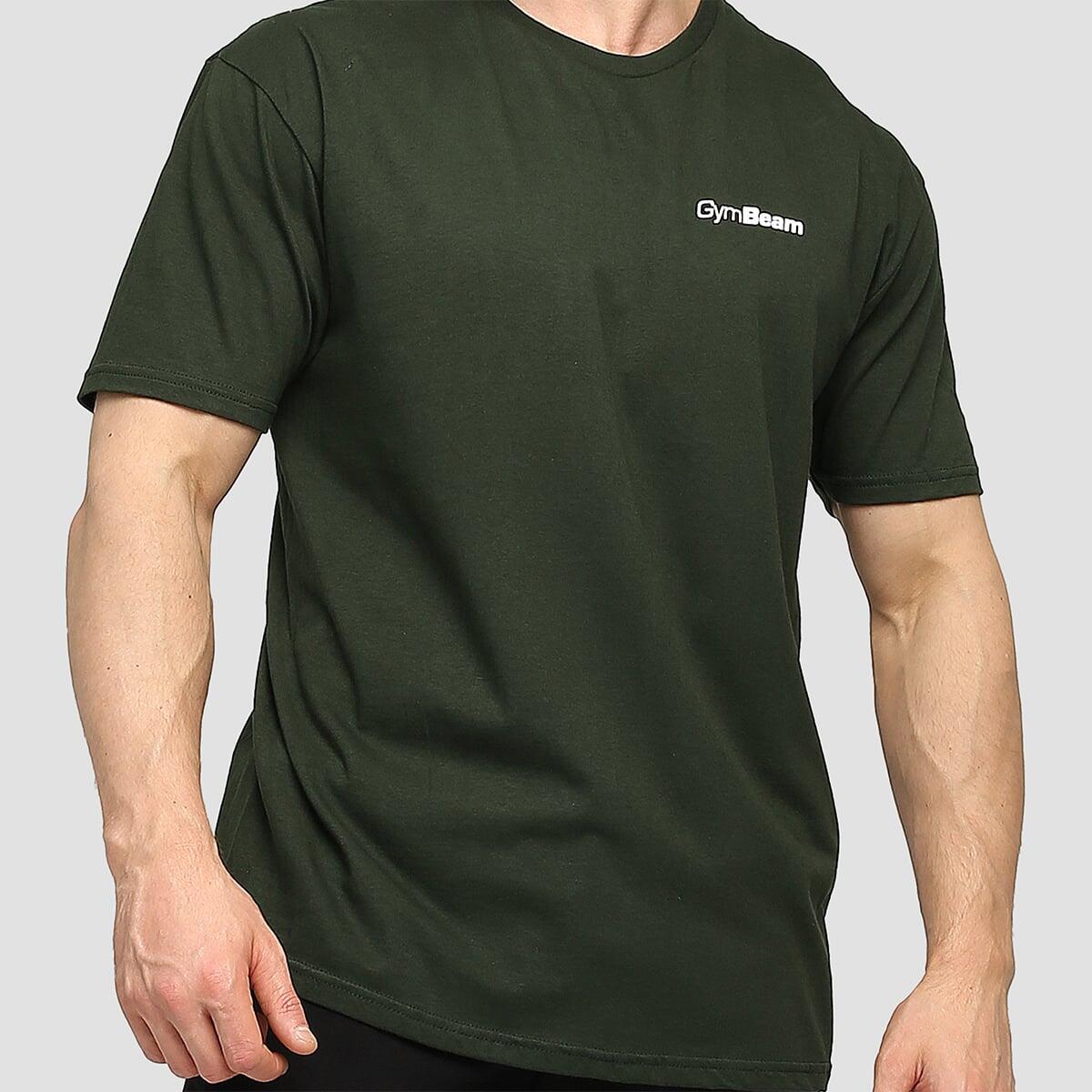 T-shirt uomo regular verde Basic 2/7