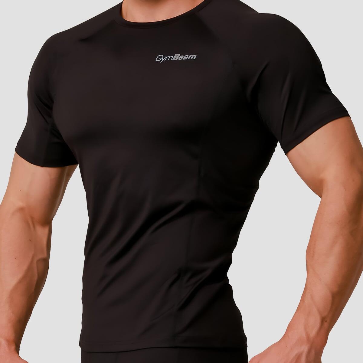 T-shirt uomo running slim traspirante nera Pulse 2/7