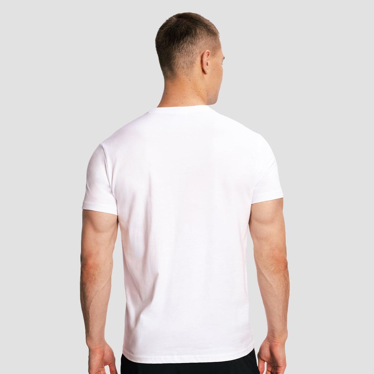 T-shirt uomo fitness traspirante bianca 3/7