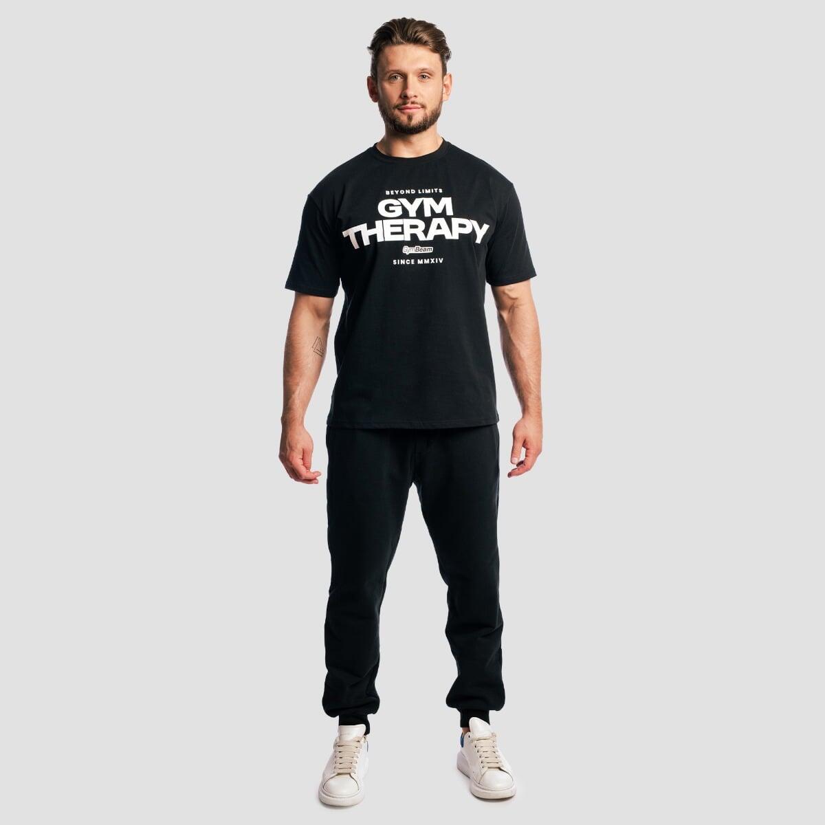 T-shirt uomo palestra oversize nera 3/7