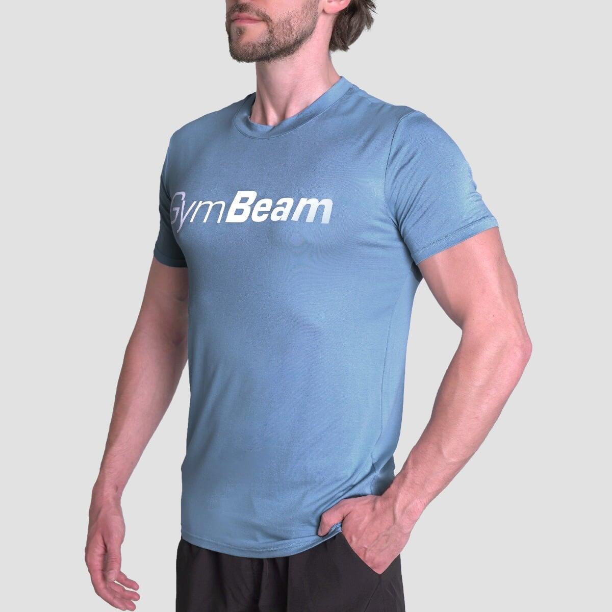 T-shirt uomo palestra traspirante blu Essence 2/6
