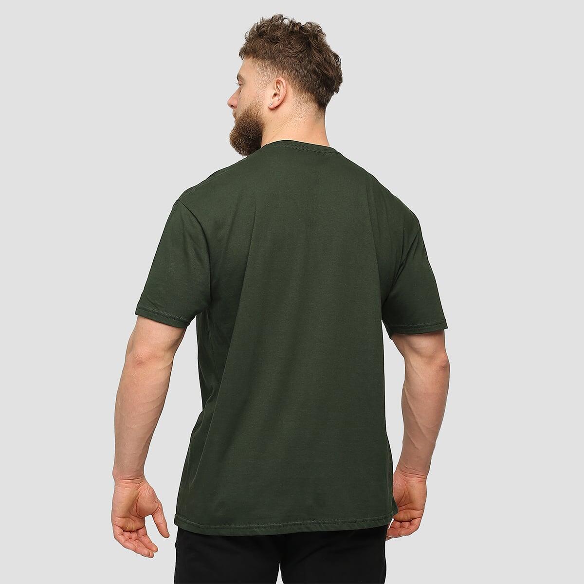 T-shirt uomo regular verde Basic 4/7