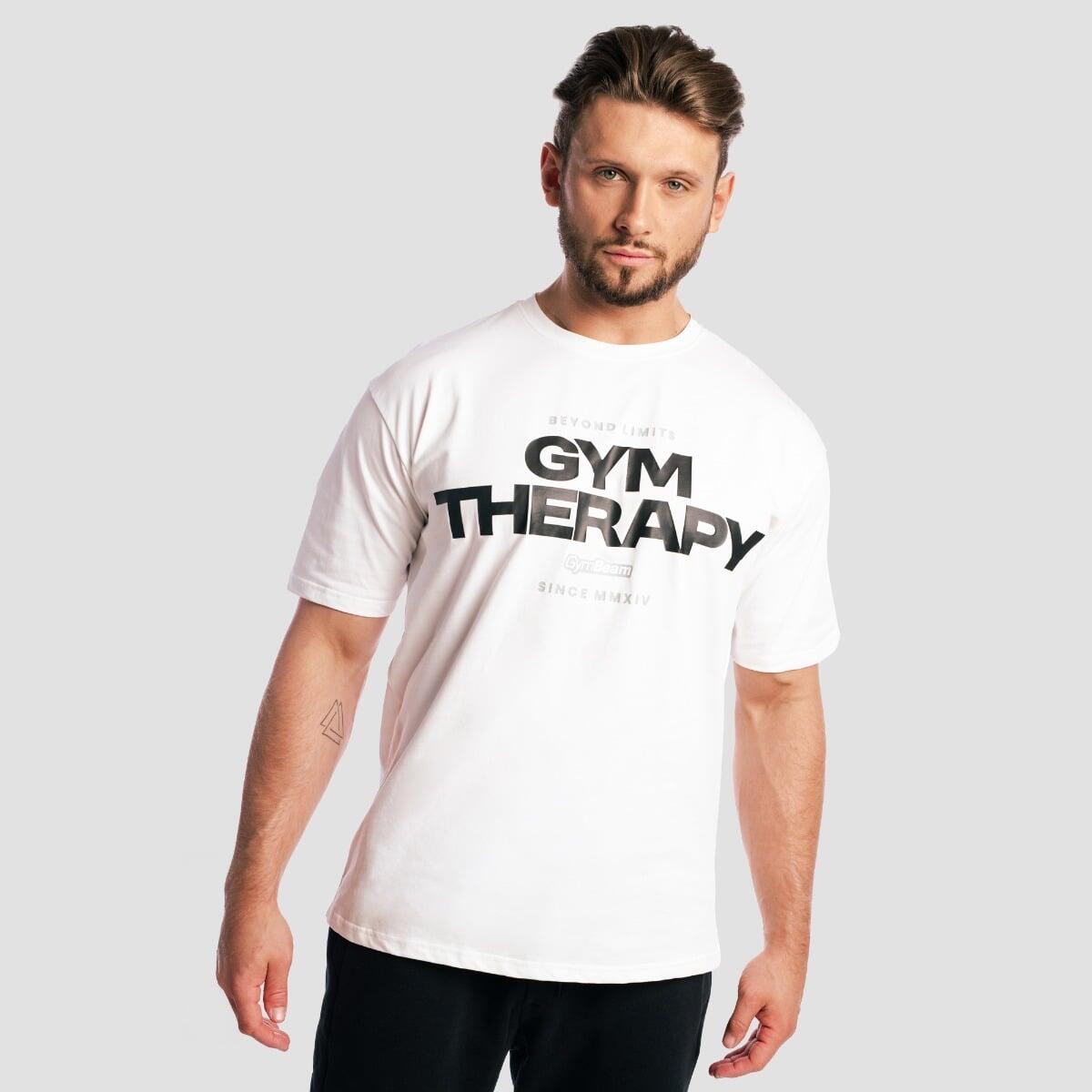 T-shirt uomo palestra oversize bianca 3/7