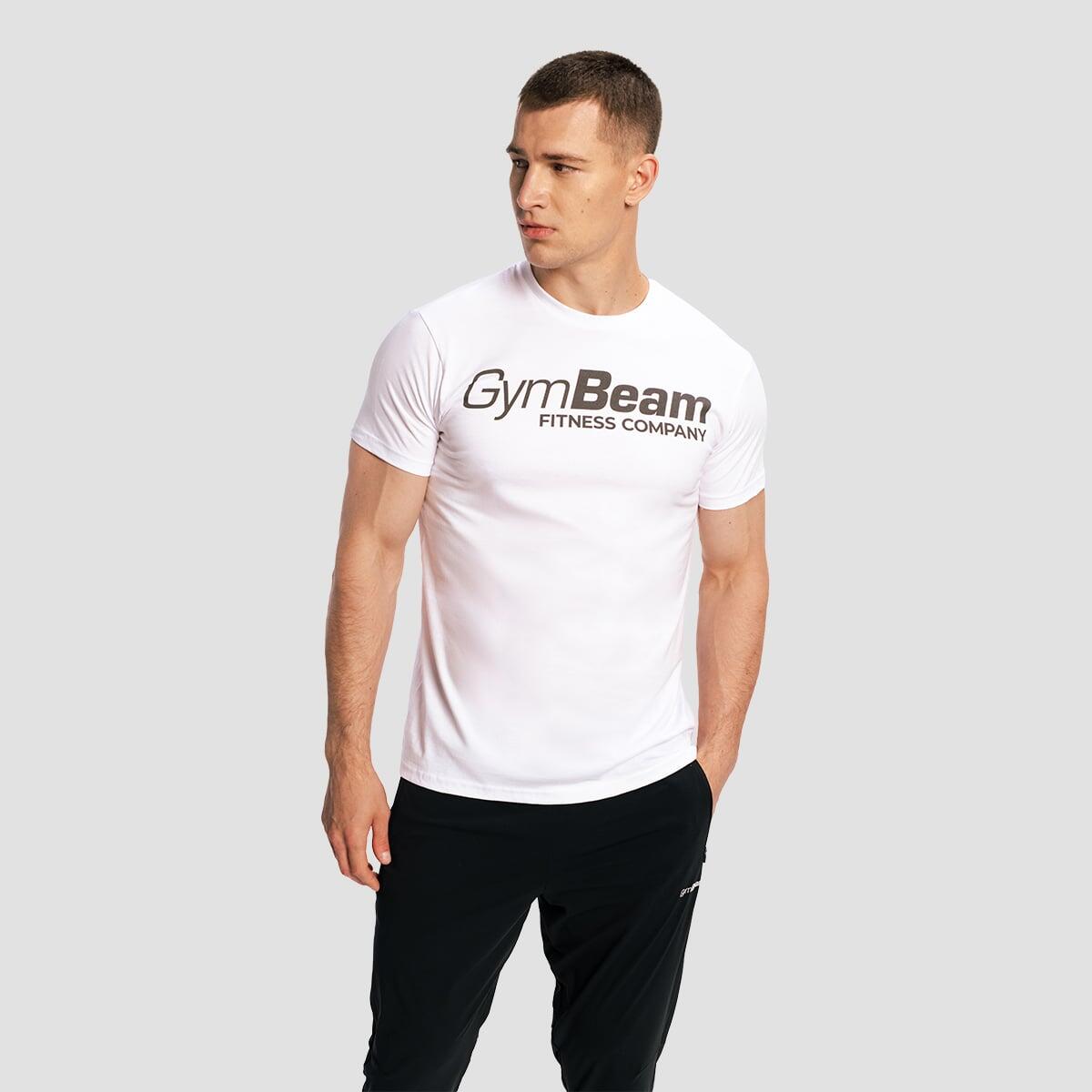 T-shirt uomo fitness traspirante bianca 4/7