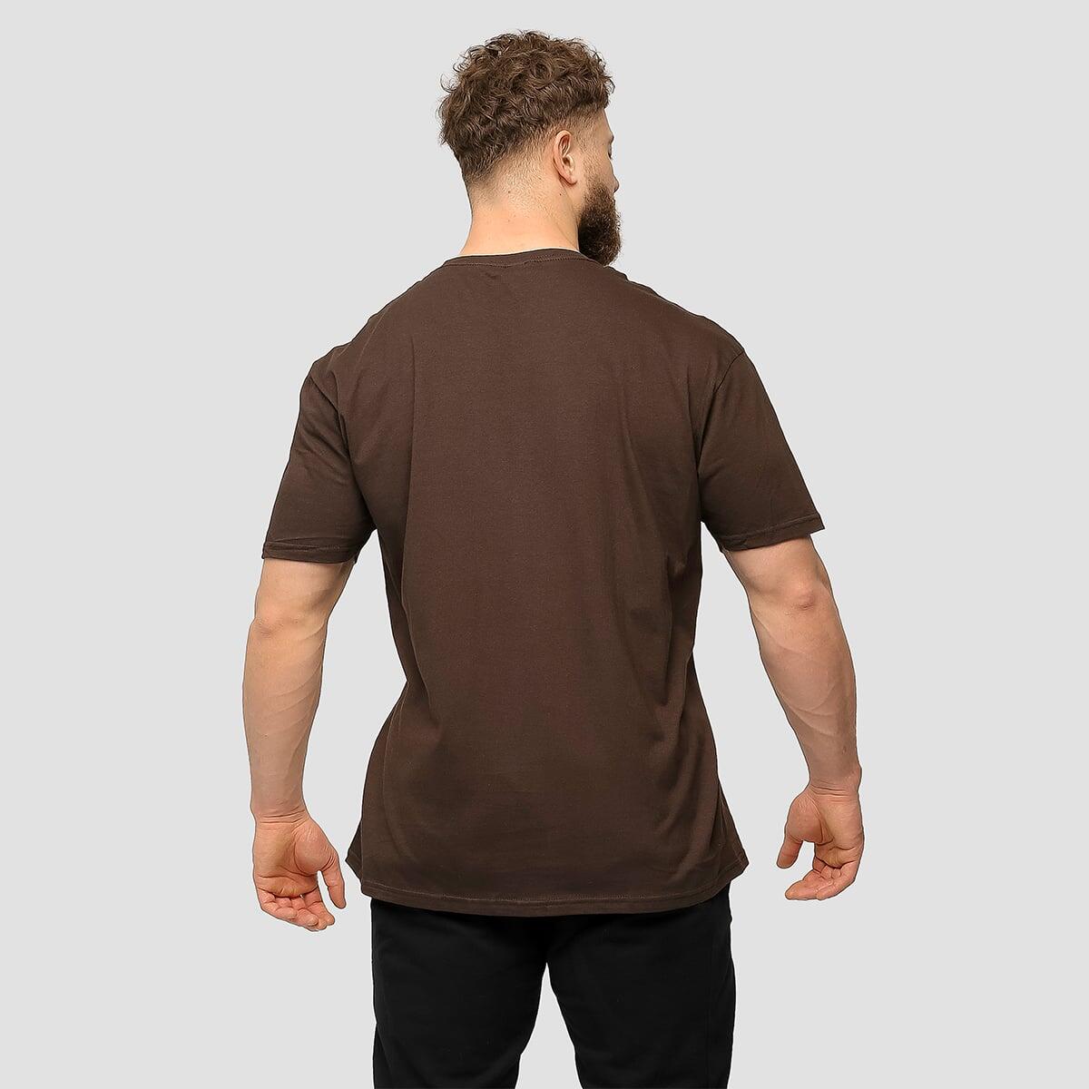 T-shirt uomo regular marrone Basic 4/7