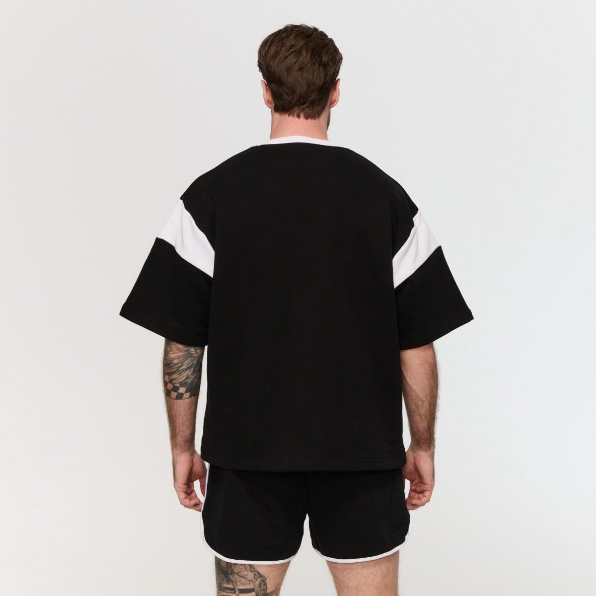 T-shirt uomo oversize nera Varsity 4/7