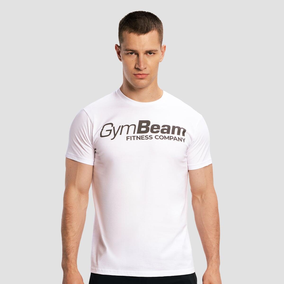 T-shirt uomo fitness traspirante bianca 1/7