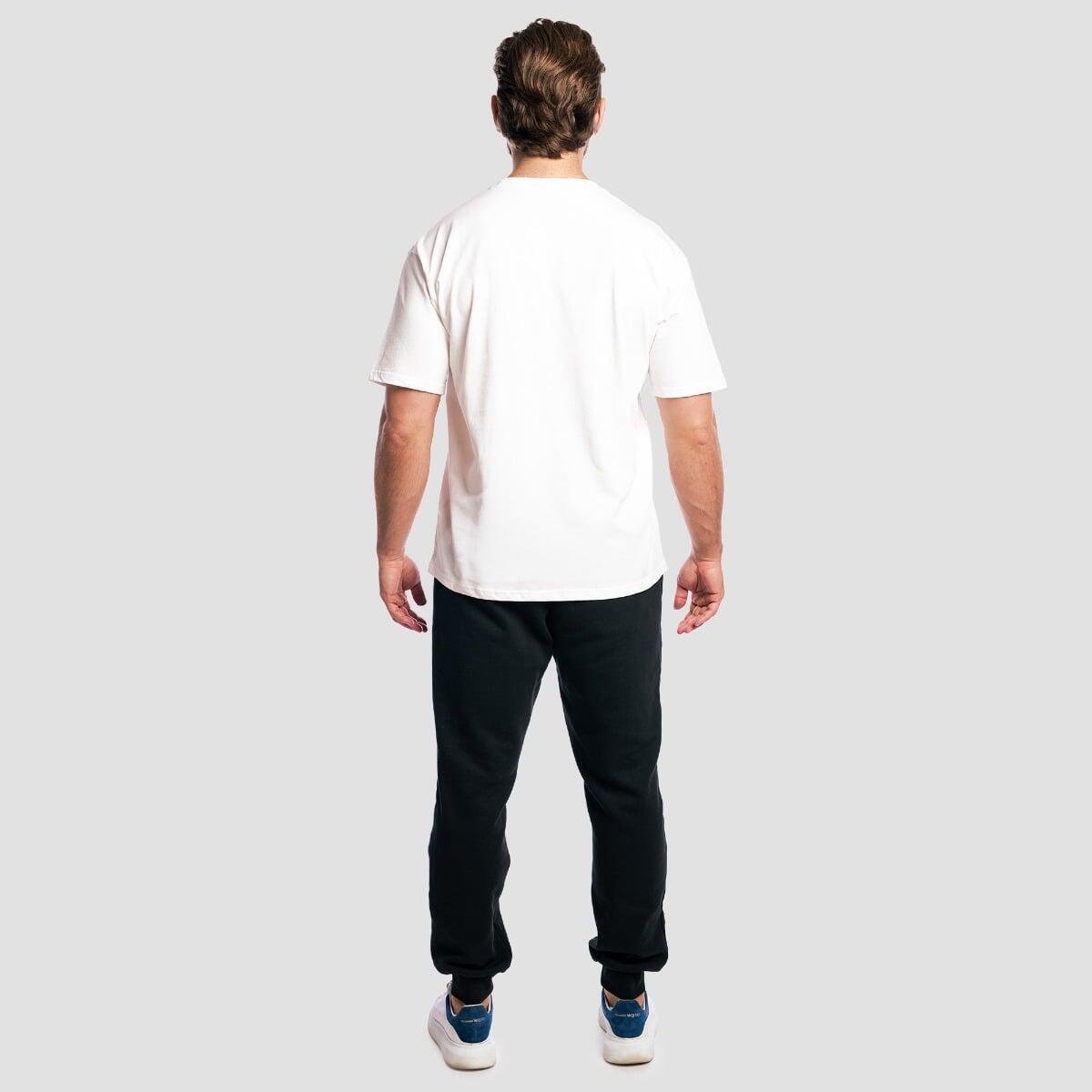 T-shirt uomo palestra oversize bianca 5/7