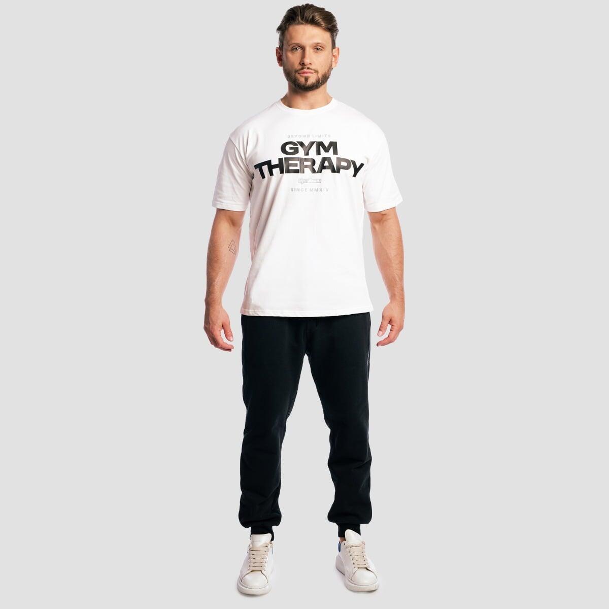 T-shirt uomo palestra oversize bianca 4/7