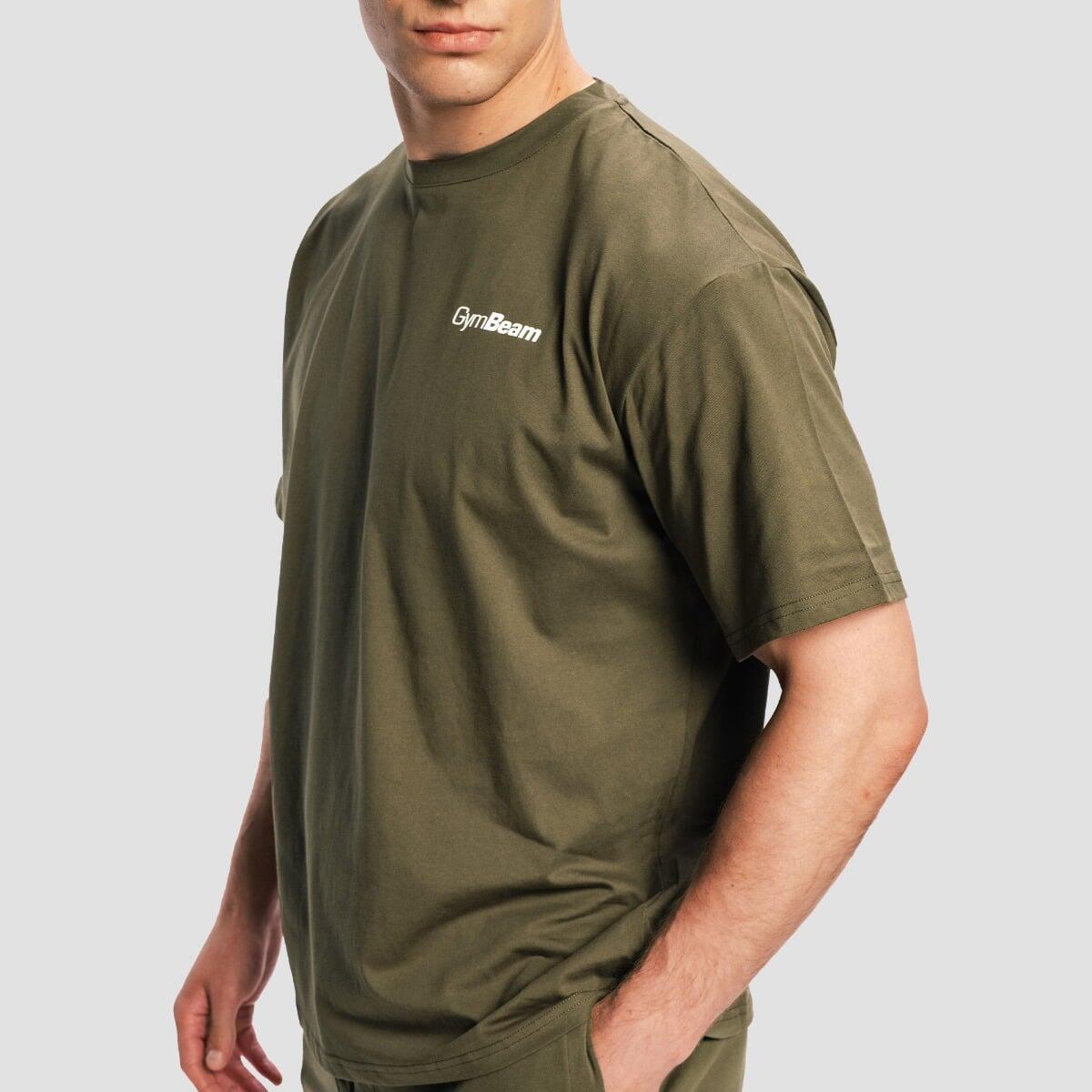 T-shirt uomo fitness oversize marrone Limitless 4/7