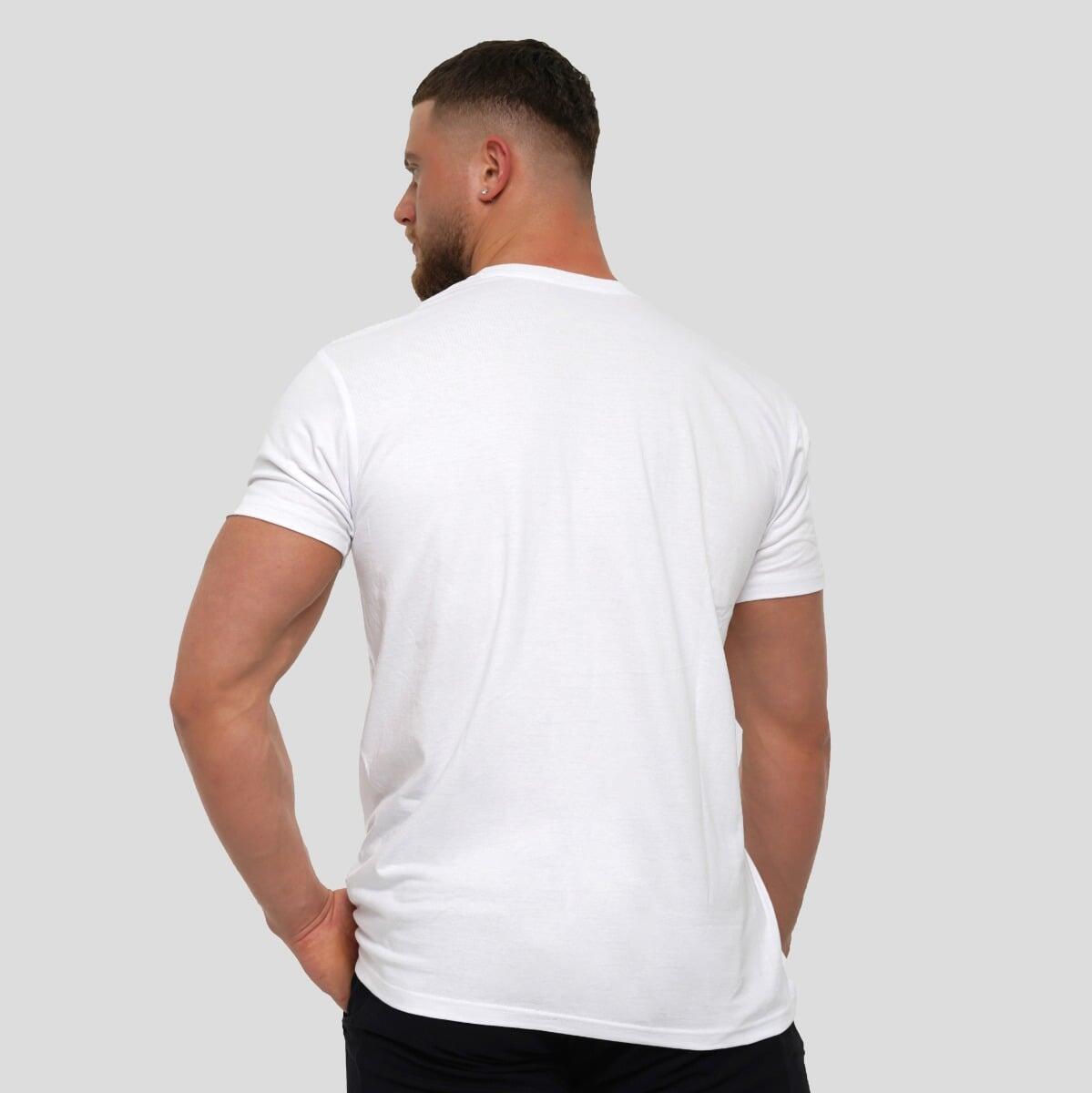 T-shirt uomo traspirante bianca Stronger Together 3/7