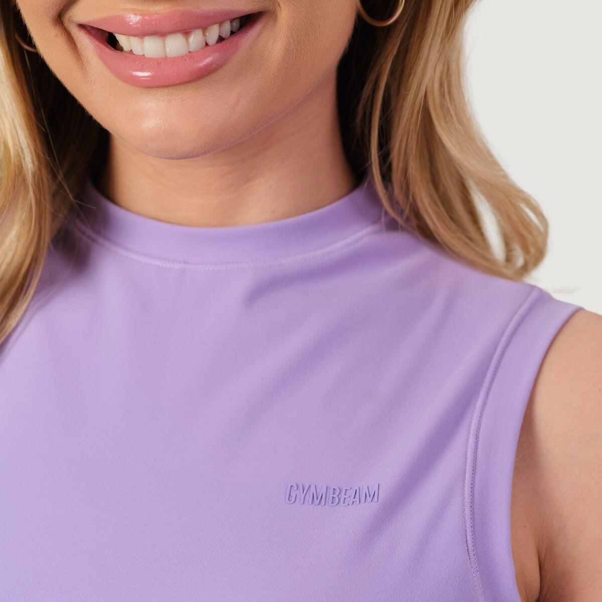 Top damski fitness slim bez rękawów z golfem NEO 3/7