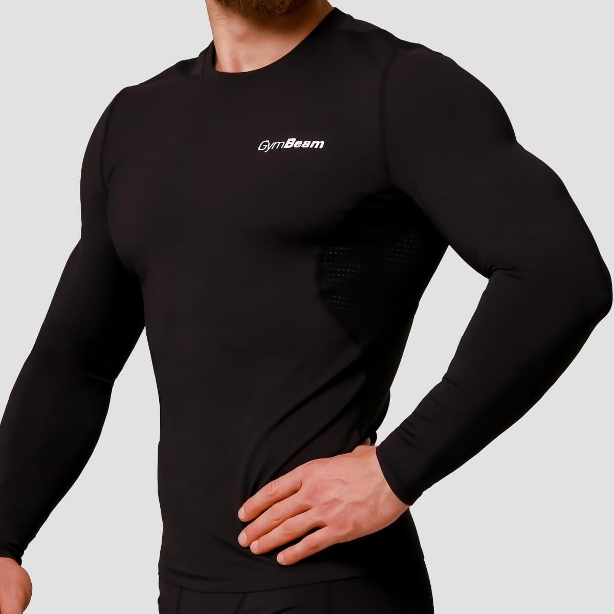 T-shirt uomo palestra slim nera 2/7