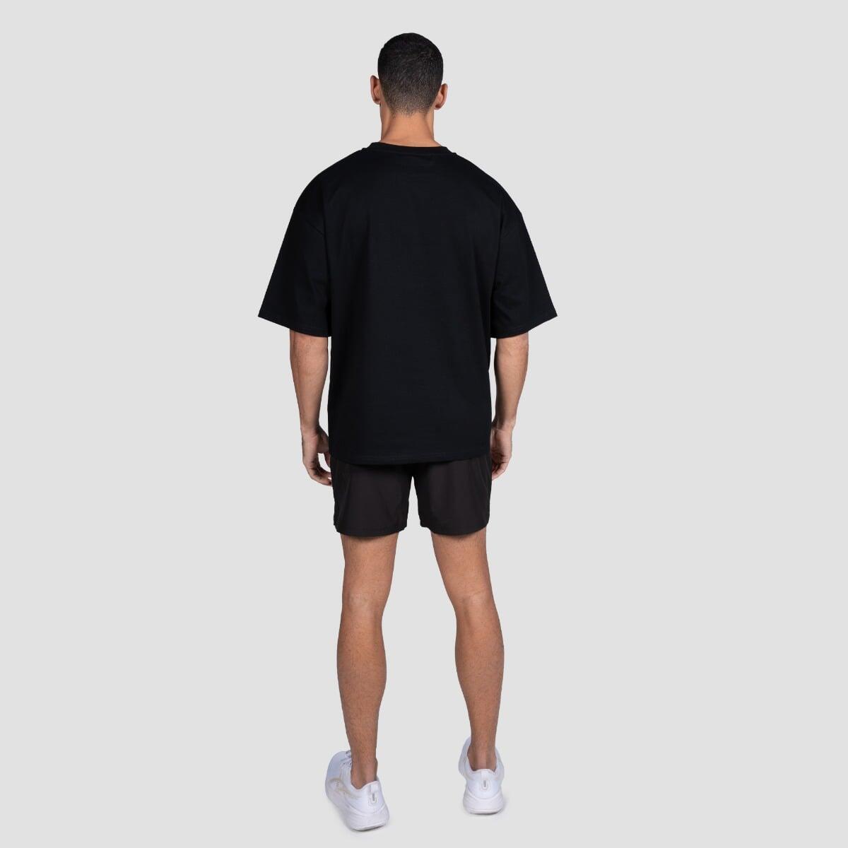 Koszulka męska fitness oversize czarna Thrive 5/7