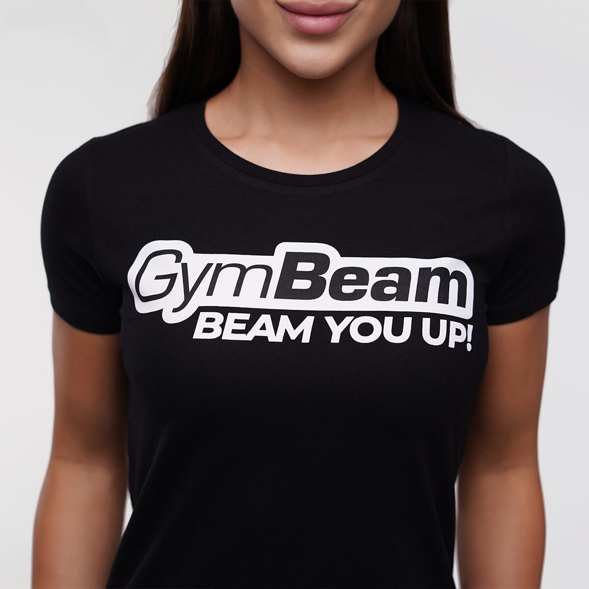 Tričko dámské fitness slim černé Beam 3/7